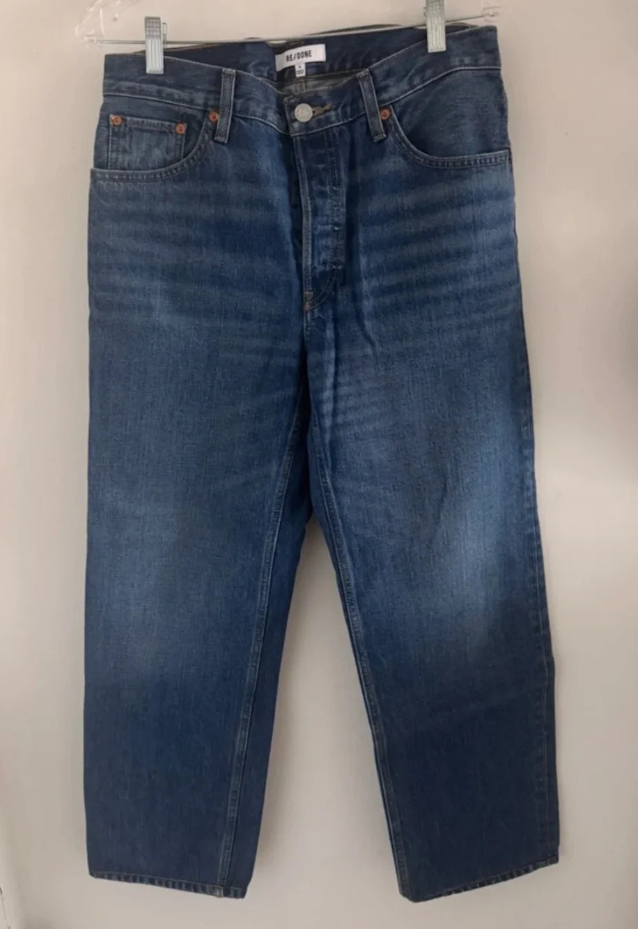 RE/DONE Originals Long Loose Jeans in Bay Fade